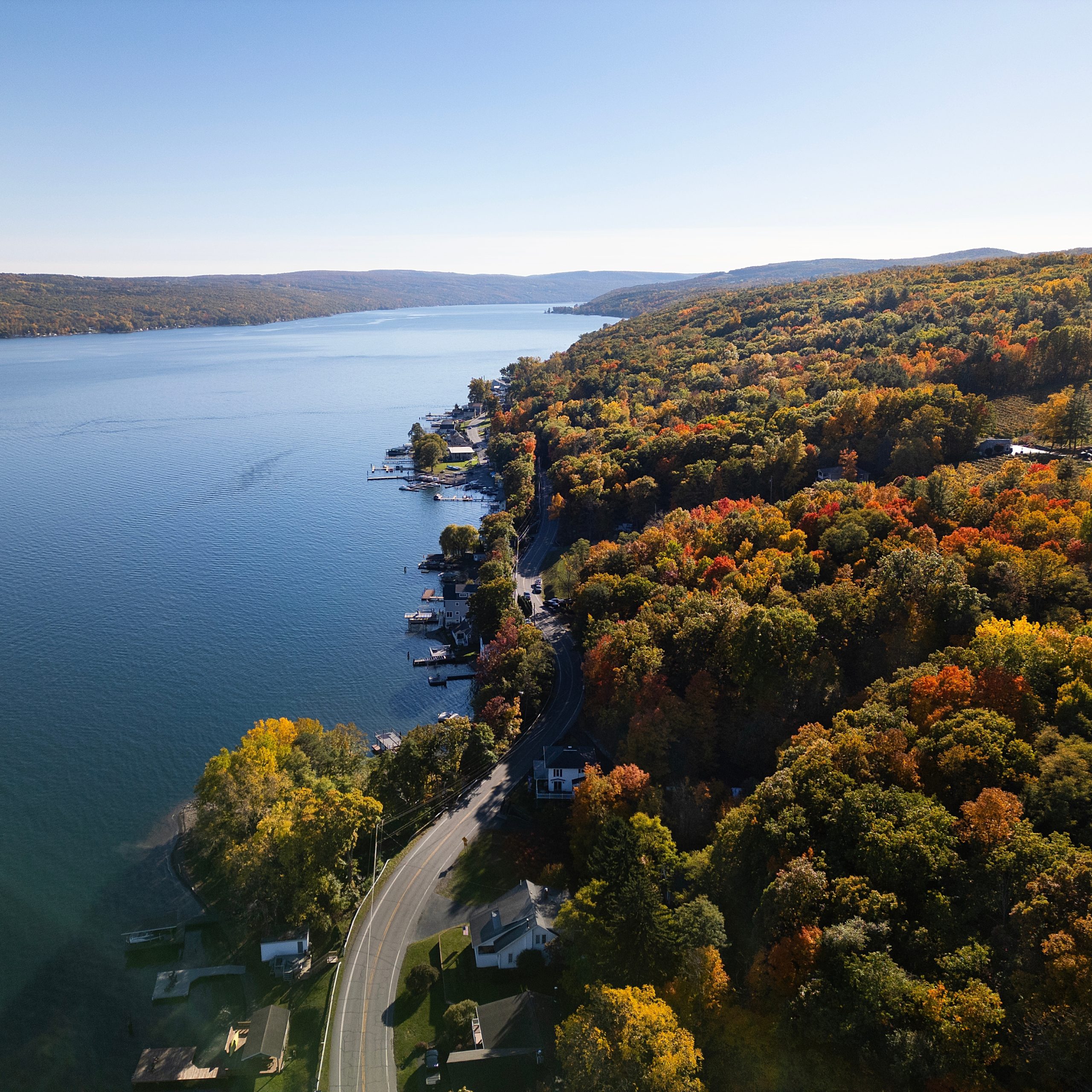 Aerial,View,Of,Keuka,Lake,Ny