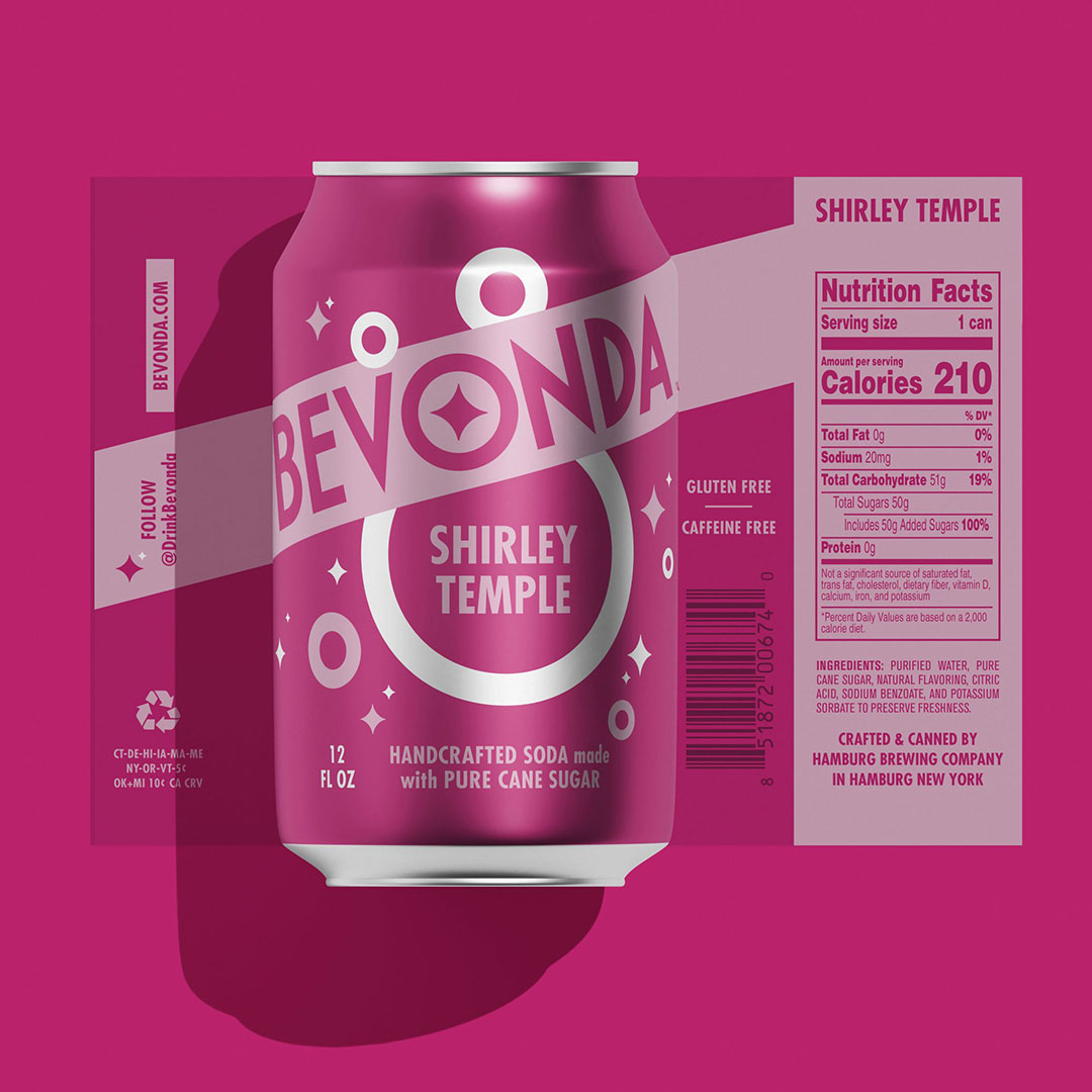 packaging mockup of bevonda shirley temple